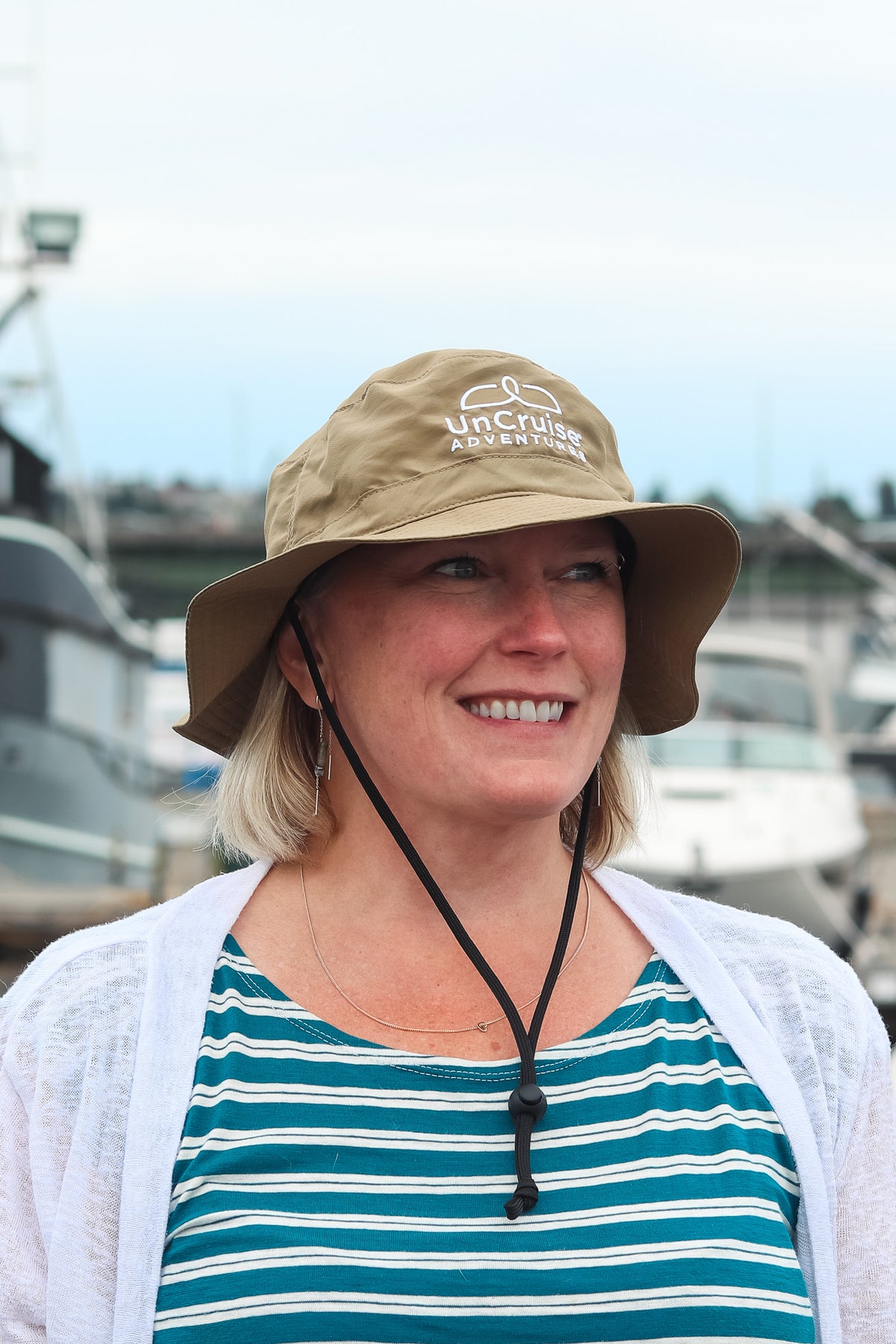 KAVU Synthetic Strap Bucket Hat - Beige