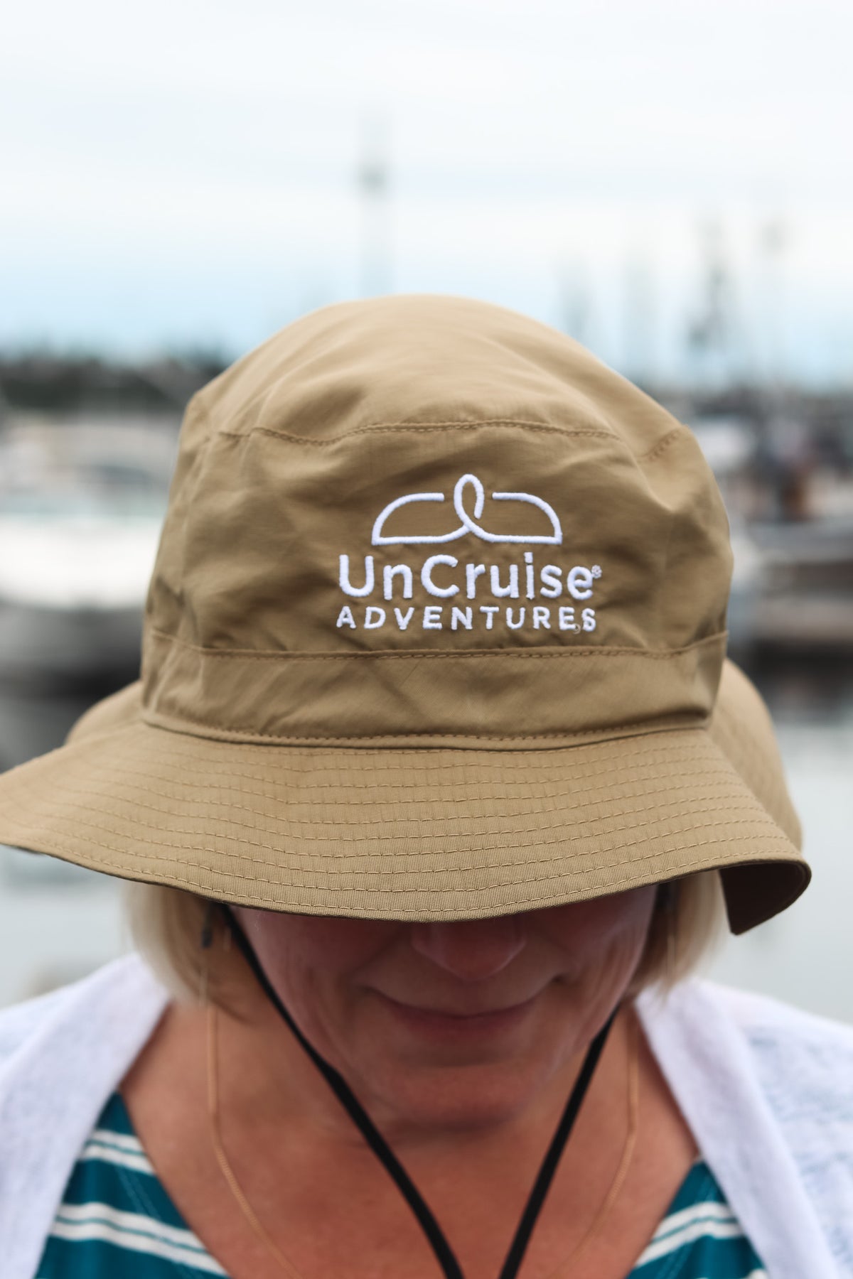 KAVU Synthetic Strap Bucket Hat - Beige