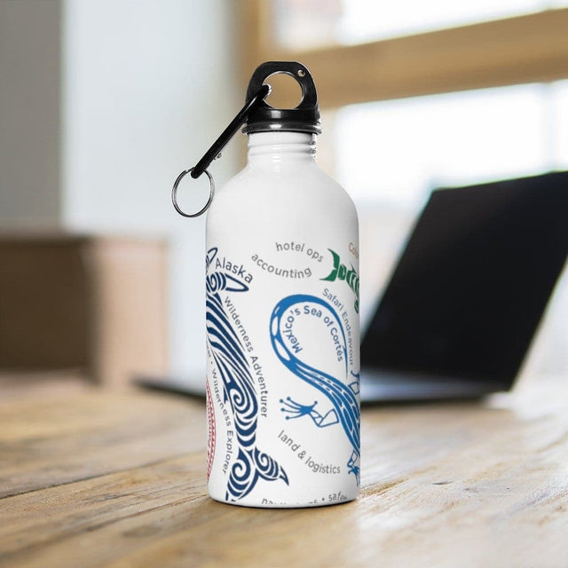 Load image into Gallery viewer, Destinations White Stainless Steel Water Bottle - UnCruise Adventures 
