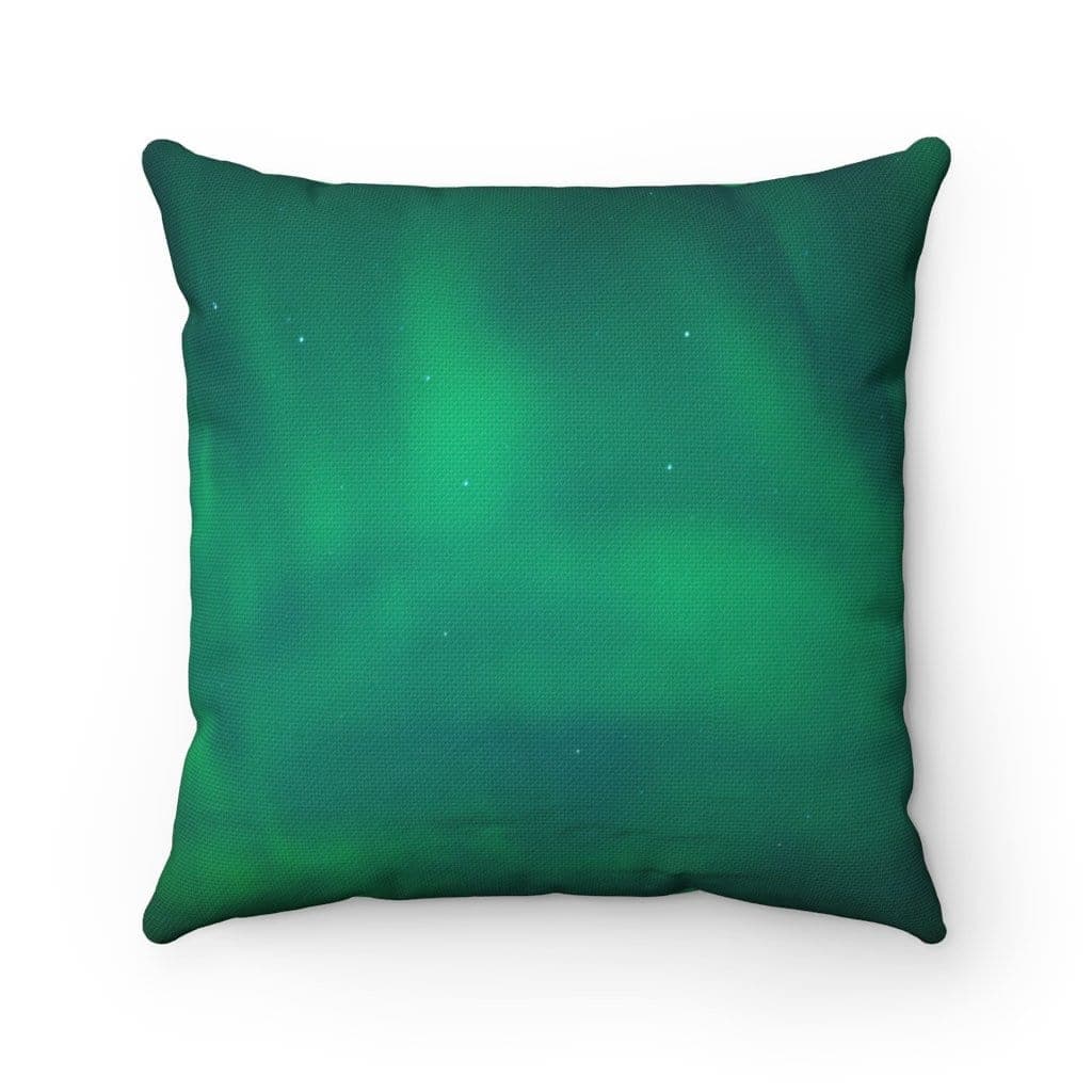 Aurora Borealis Square Pillow - UnCruise Adventures 