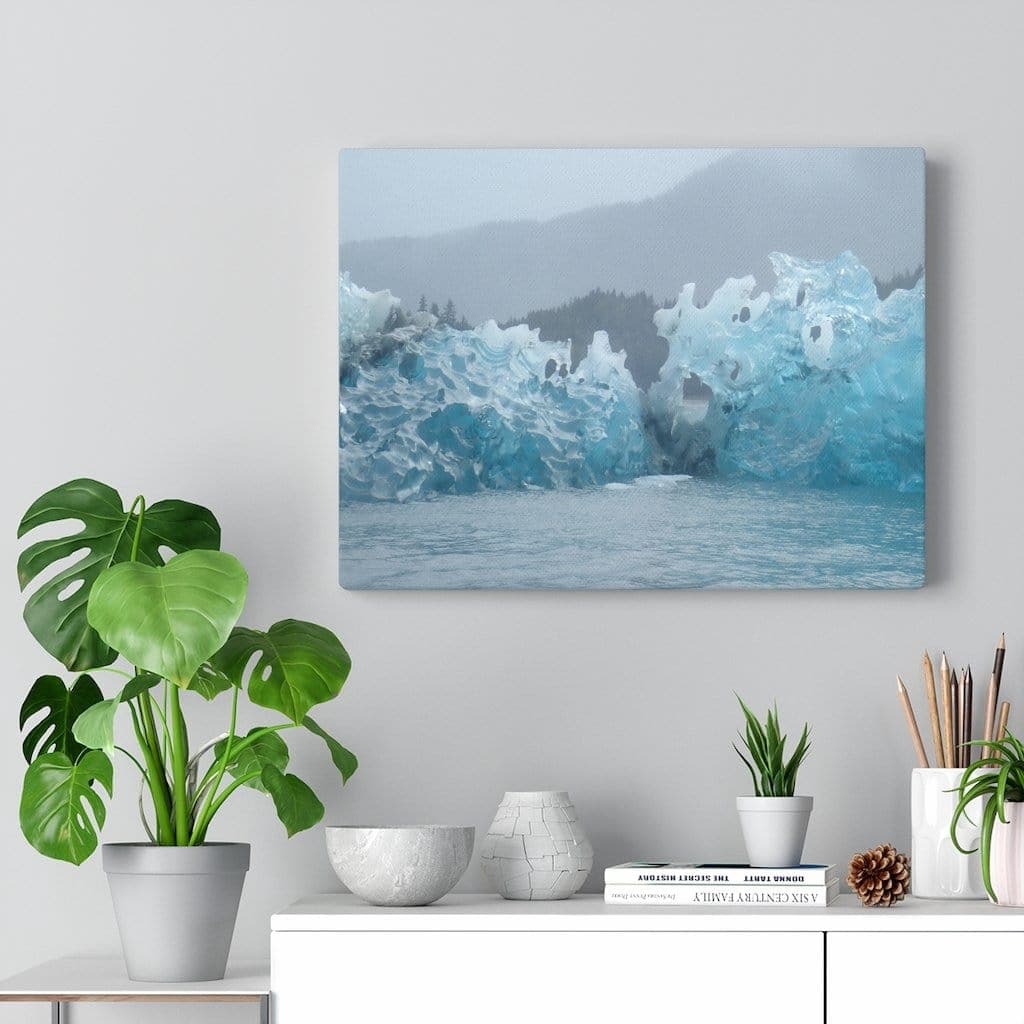 Blue Glacial Ice Stretched Canvas - UnCruise Adventures 