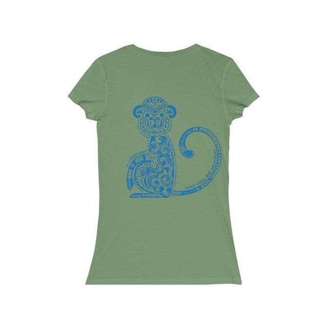Load image into Gallery viewer, Costa Rica Blue Jersey Short Sleeve V-Neck Tee - UnCruise Adventures 
