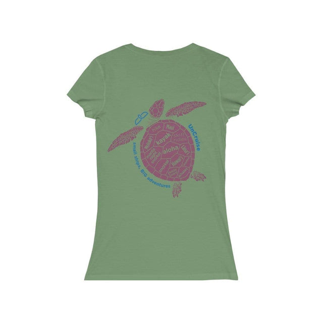 Load image into Gallery viewer, Turtle Fins Jersey Short Sleeve V-Neck Tee - UnCruise Adventures 
