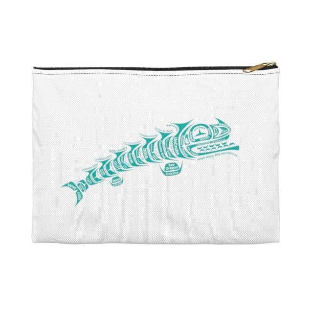 Load image into Gallery viewer, AK Salmon Imprinted Accessory Bag - UnCruise Adventures 
