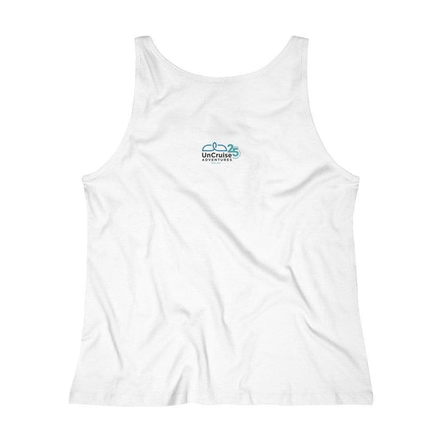 Load image into Gallery viewer, Small Boat Social Distancing Women&#39;s Relaxed Jersey Tank Top - UnCruise Adventures 
