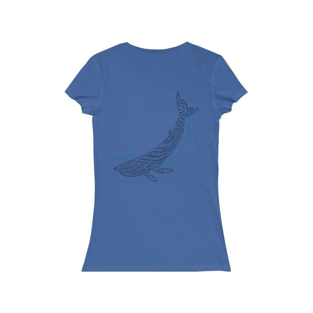 Load image into Gallery viewer, Whale You Adventure Jersey Short Sleeve V-Neck Tee - UnCruise Adventures 
