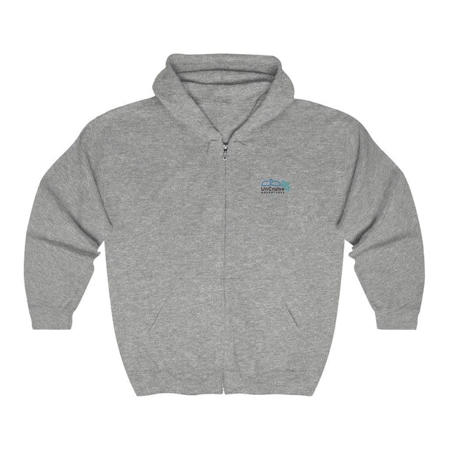 Load image into Gallery viewer, UnCruise Celebration Unisex Heavy Blend™ Full Zip Hooded Sweatshirt - UnCruise Adventures 
