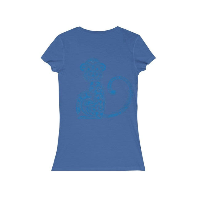 Load image into Gallery viewer, Costa Rica Blue Jersey Short Sleeve V-Neck Tee - UnCruise Adventures 
