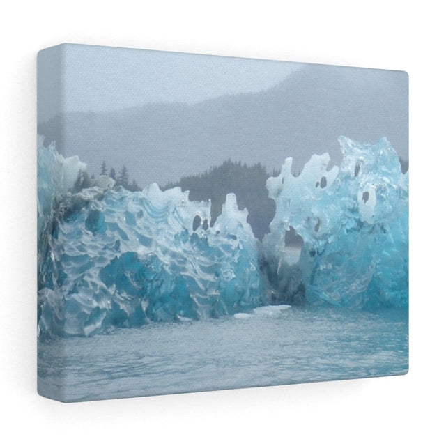 Load image into Gallery viewer, Blue Glacial Ice Stretched Canvas - UnCruise Adventures 
