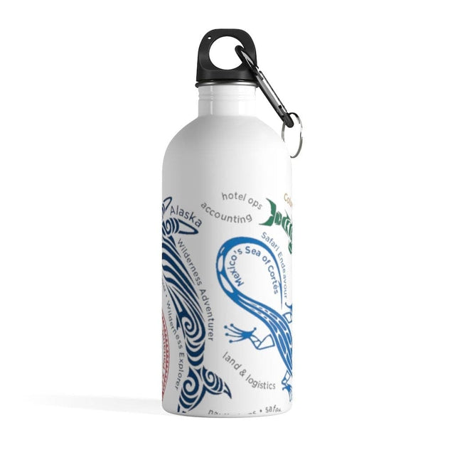 Load image into Gallery viewer, Destinations White Stainless Steel Water Bottle - UnCruise Adventures 
