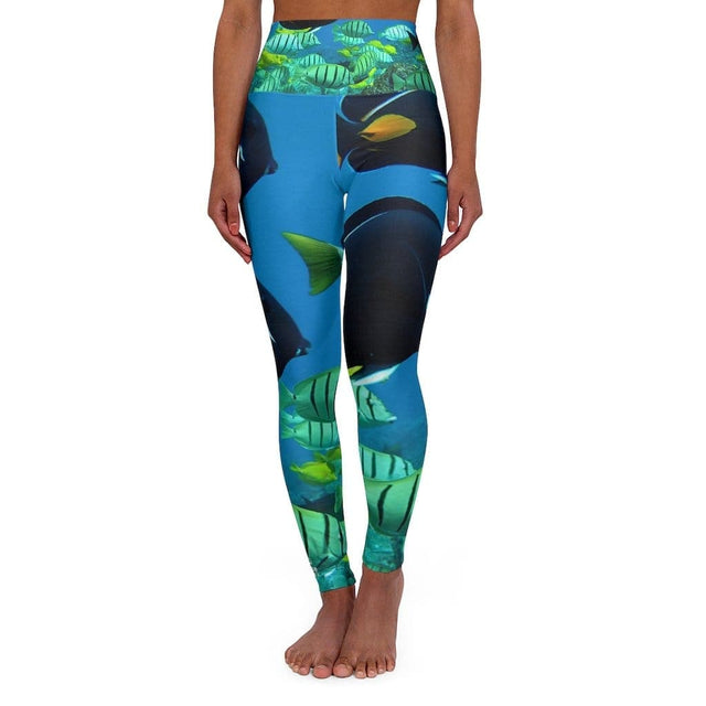 Load image into Gallery viewer, Tropical High Waisted Yoga Leggings - UnCruise Adventures 
