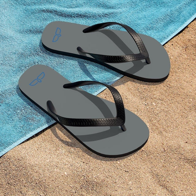 Load image into Gallery viewer, Whale Tail Unisex Flip-Flops - UnCruise Adventures 
